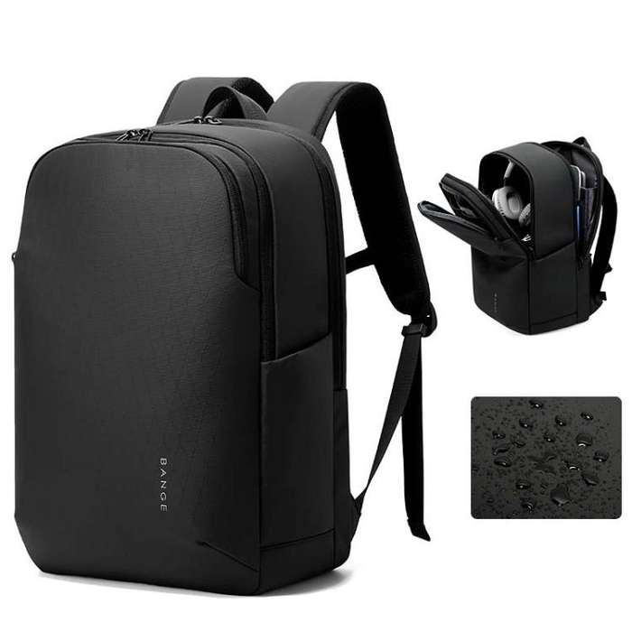 BANGE BG-3068 Men Light Business Commuting Computer Bag Student Schoolbag(Grey)