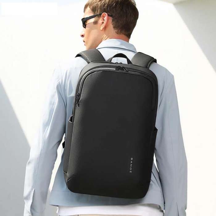 BANGE BG-3068 Men Light Business Commuting Computer Bag Student Schoolbag(Grey)