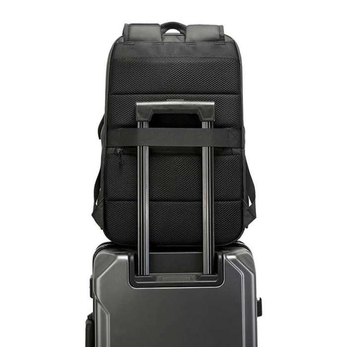 BANGE BG-3068 Men Light Business Commuting Computer Bag Student Schoolbag(Grey)