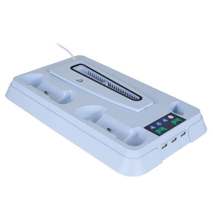 For PS5 Pro / PS5 Slim / PS5 Multifunctional Cooling Base With Dual Handle Charging Dock, Style: ...