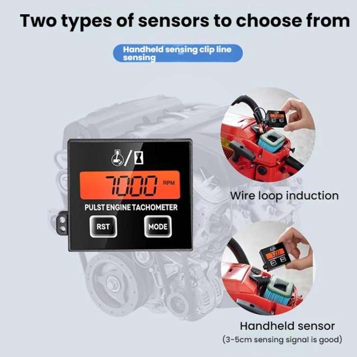 Chain Saw Tachometer Lawn Mower Gasoline Engine Speedometer(ZSB-03BL)