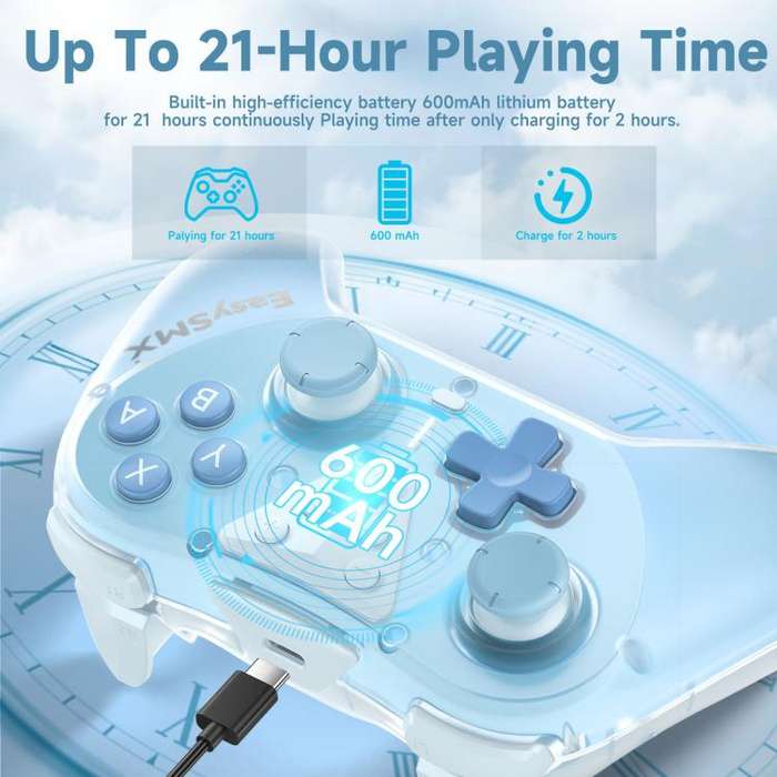 EasySMX T39 Hall Effect 3D Joystick Gaming Controller For Nintendo Switch/Switch Lite/Switch OLED...