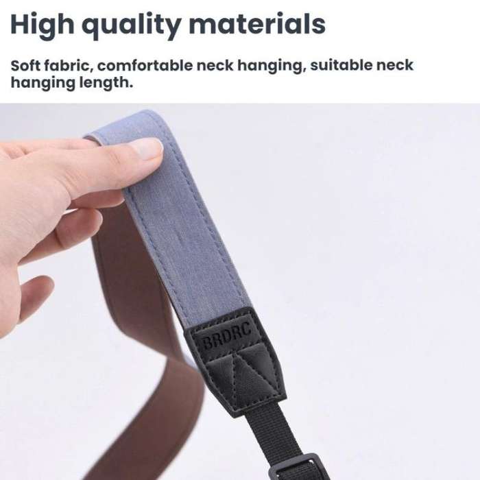 For DJI MINI 3/4 PRO/MAVIC 3 Classic BRDRC Screen Remote Control Strap(Gray/Brown)