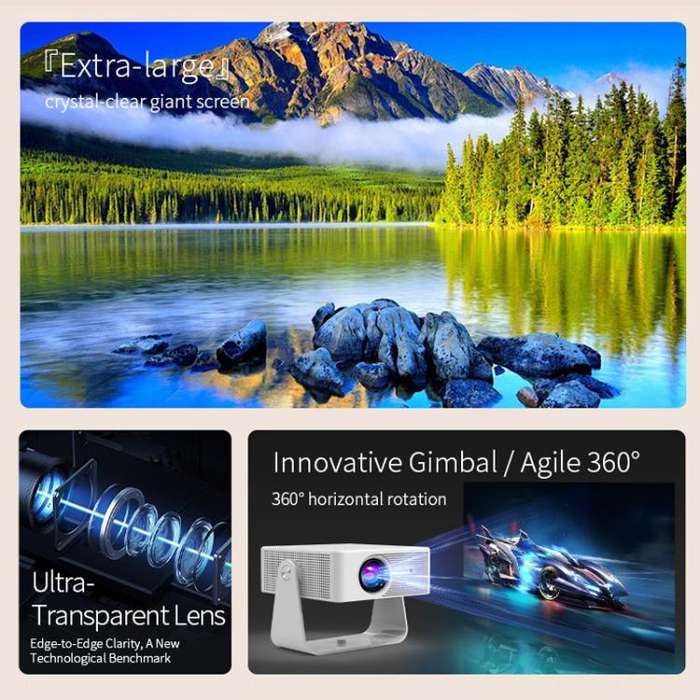 360 Degree Wireless Micro Android Projector(AU Plug)