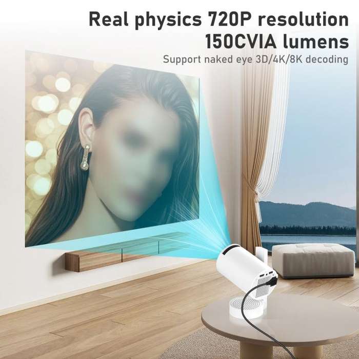 Home Mini Portable HD WIFI Projector(EU Plug)