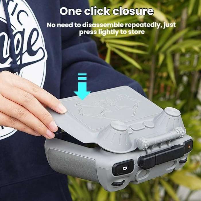 For DJI MINI 4 PRO/AIR 3S BRDRC RC2 Remote Control Hood(Gray)