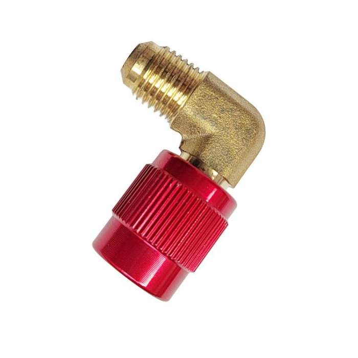R410 To R22 Refrigerant Conversion Adapter 90-degree Elbow Fitting Brass HVAC Service Connector f...