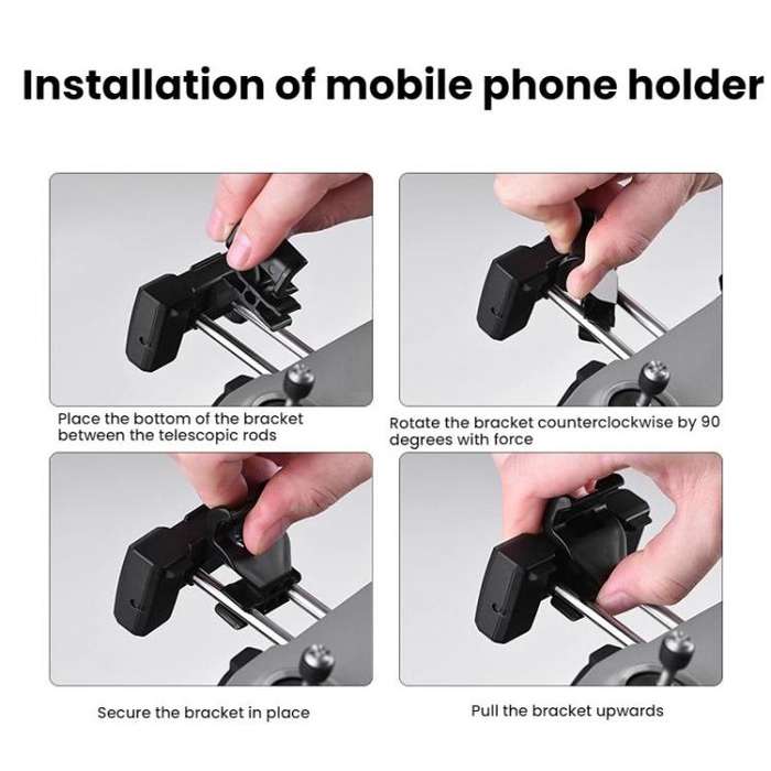 BRDRC For DJI Remote Control Bracket, Style: Mobile Phone + Tablet Stand