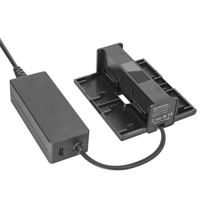 For DJI Mavic Air 2 YX Battery Charger Hub With LCD Display 4-Slot Intelligent Charging Station(B...