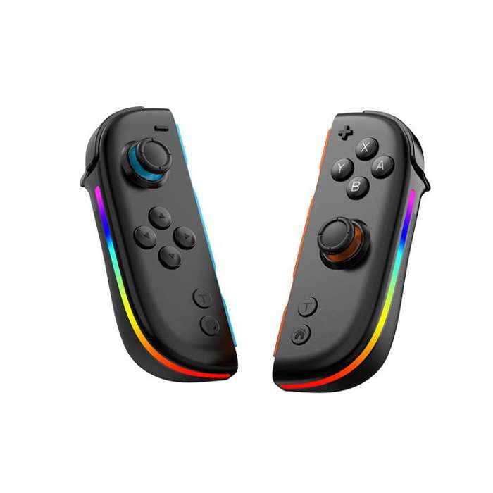 For Nintendo Switch JOY-05 Split Controllers TMR Hall Effect Joysticks, 6-Axis Motion & RGB Light...