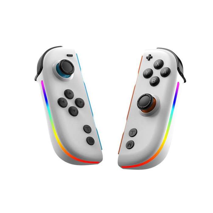 For Nintendo Switch JOY-05 Split Controllers TMR Hall Effect Joysticks, 6-Axis Motion & RGB Light...