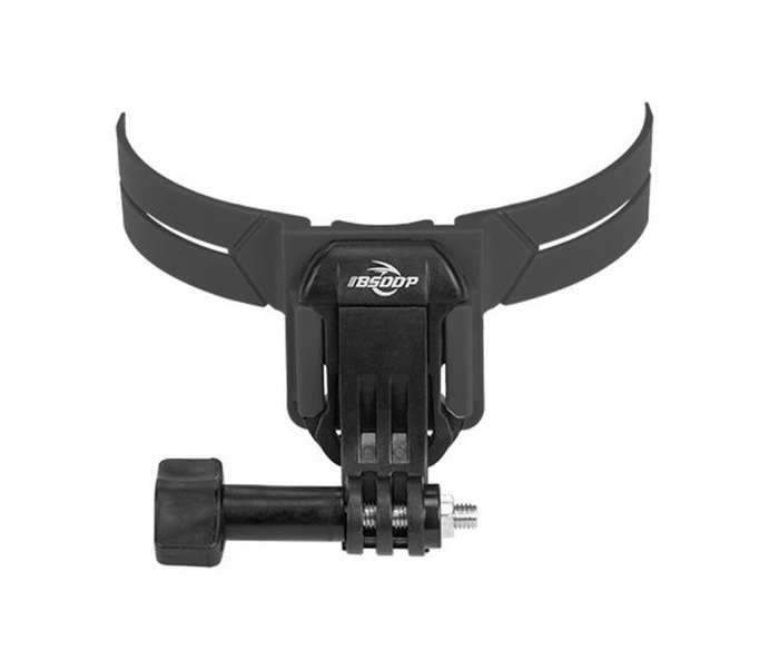 BSDDP Universal Motorcycle Helmet Mount for Action Cameras Fits Curved/Flat Surfaces(Black)