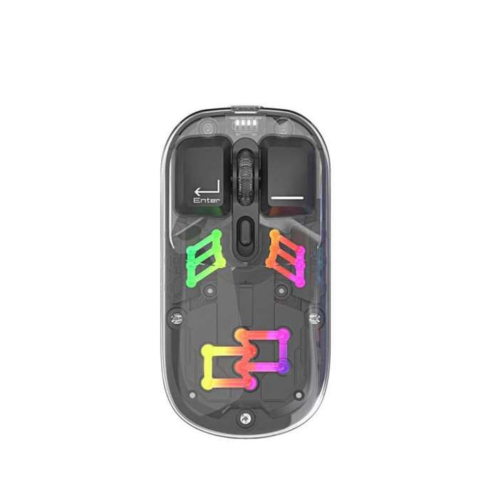 IMICE T300 4 Keys 1600DPI RGB Luminous Mouse Bluetooth Dual Mode Charging Wireless Silent Mouse W...