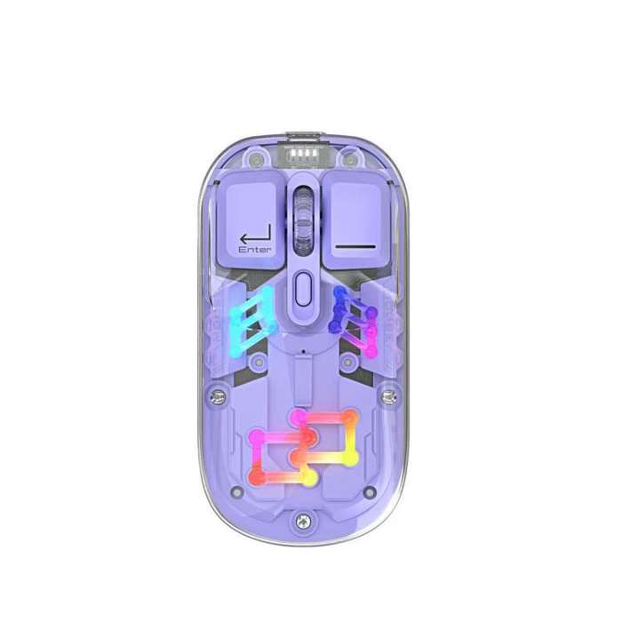 IMICE T300 4 Keys 1600DPI RGB Luminous Mouse Bluetooth Dual Mode Charging Wireless Silent Mouse W...