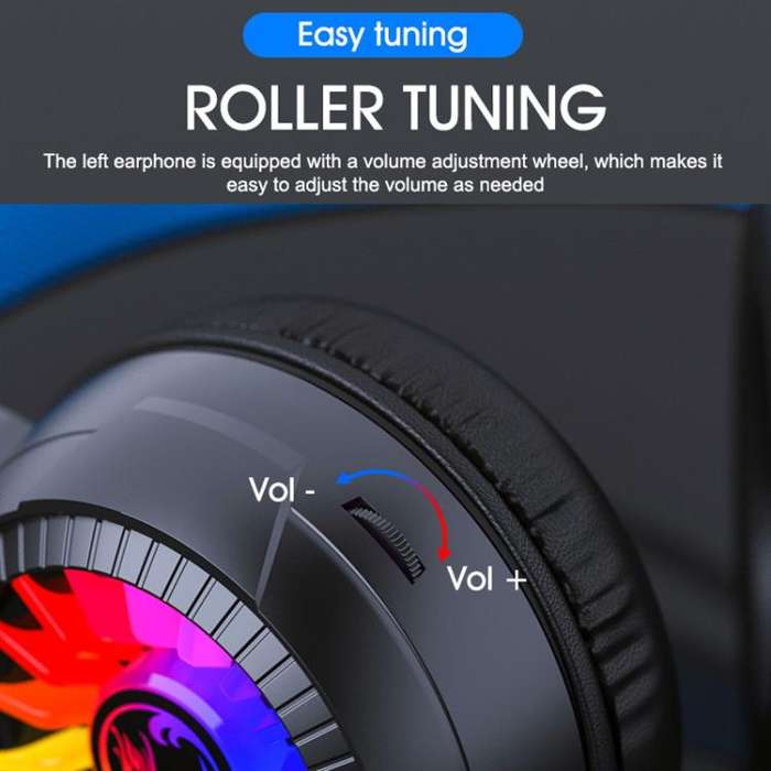 iMICE HD-490 RGB Light 7.1mm Glowing Headphones Computer Esports Wired Gaming Headset With Microp...