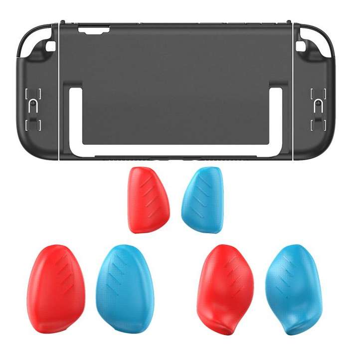 For Nintendo Switch 2 Split Design Crystal PC Protective Case with 3 Sizes Ergonomic Grips Clear ...