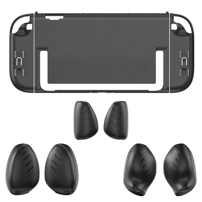 For Nintendo Switch 2 Split Design Crystal PC Protective Case with 3 Sizes Ergonomic Grips Clear ...