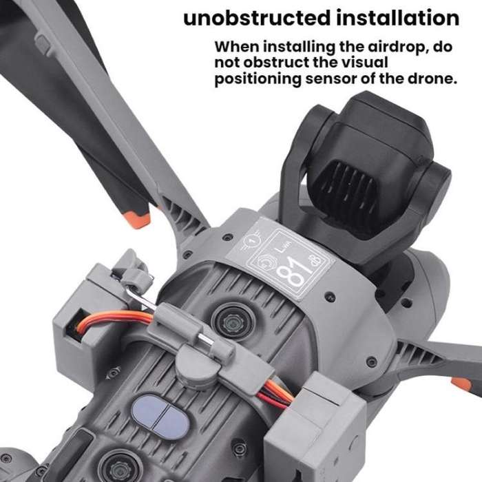 For DJI AIR 3S/AIR 3 BRDRC Drone Airdrop Accessories(Dark Gray)