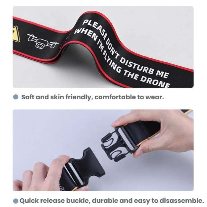 For DJI MINI 4 PRO/Mavic 3/AIR 3/NEO BRDRC Remote Control Widened Lanyard(Red Edge)