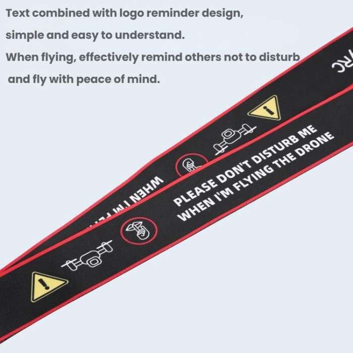 For DJI MINI 4 PRO/Mavic 3/AIR 3/NEO BRDRC Remote Control Widened Lanyard(Red Edge)