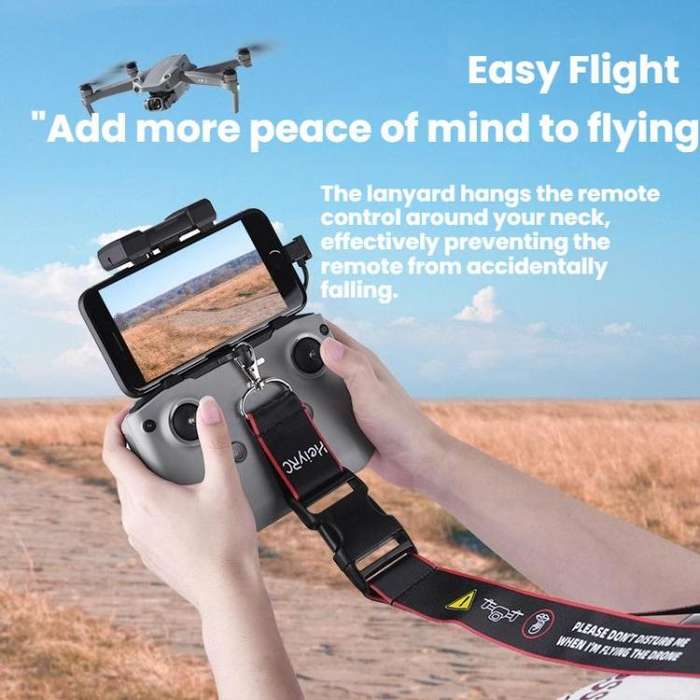 For DJI MINI 4 PRO/Mavic 3/AIR 3/NEO BRDRC Remote Control Widened Lanyard(Red Edge)