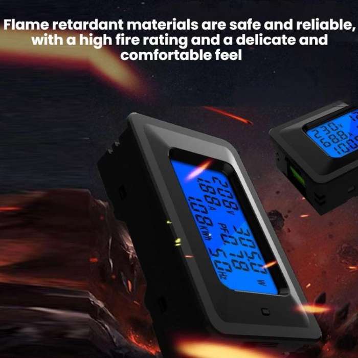 Multifunctional Electric Meter AC Digital Voltage Frequency Monitor, Specification: AC 100A 22000...