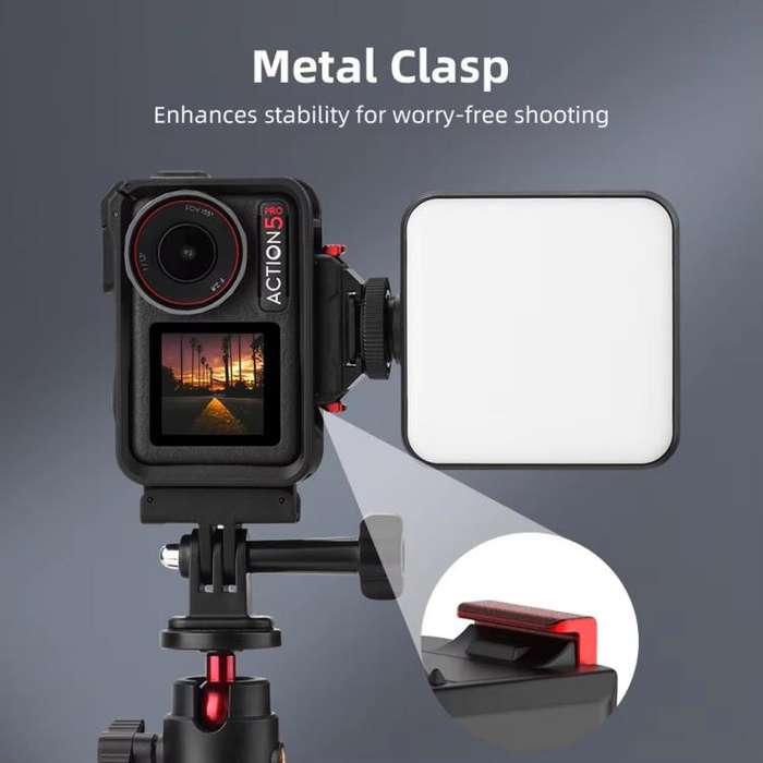 For DJI Osmo Action 5 Pro/Action 4/Action 3 Magnetic Quick Release Adapter with Cold Shoe Mount B...