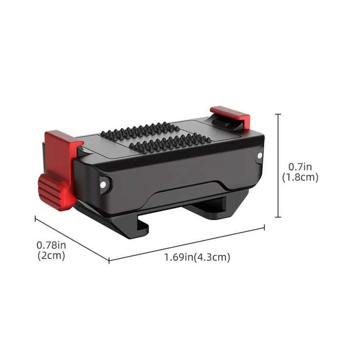 For DJI Osmo Action 5 Pro/Action 4/Action 3 Magnetic Quick Release Adapter with Cold Shoe Mount B...