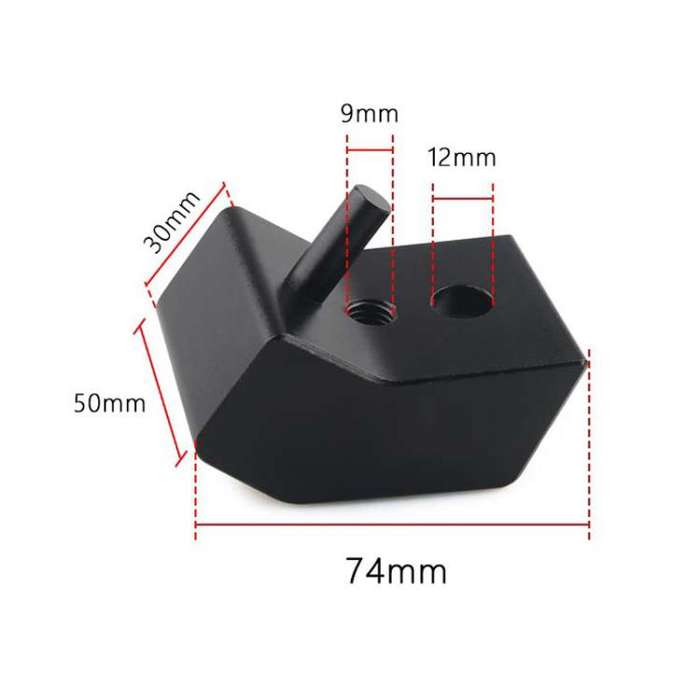 For Toyota Tacoma/4Runner/FJ 1.25 inch Seat Riser Lift Jack(Black)
