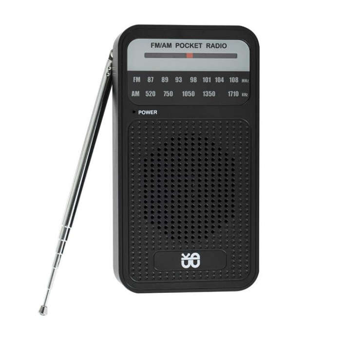 Portable Pointer AM/FM Full Channel Radio(Black)