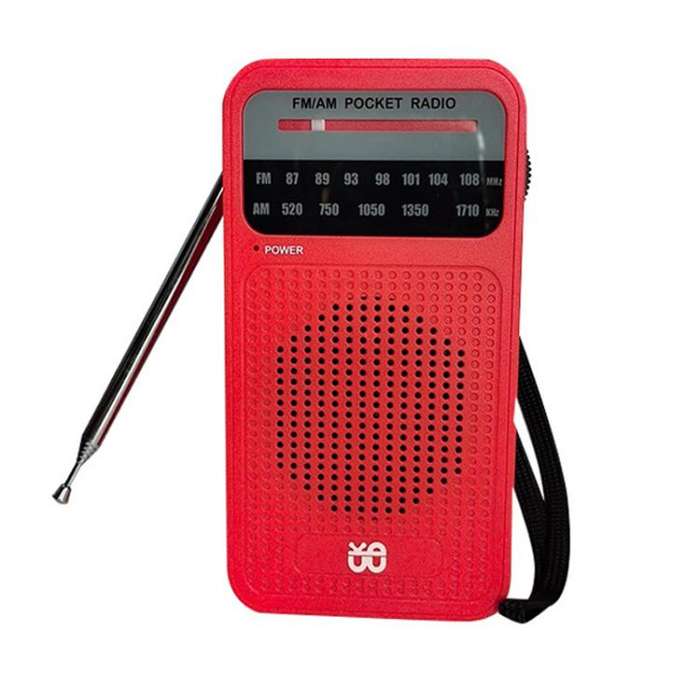 Portable Pointer AM/FM Full Channel Radio(Red)