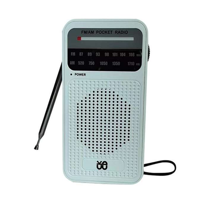 Portable Pointer AM/FM Full Channel Radio(White)