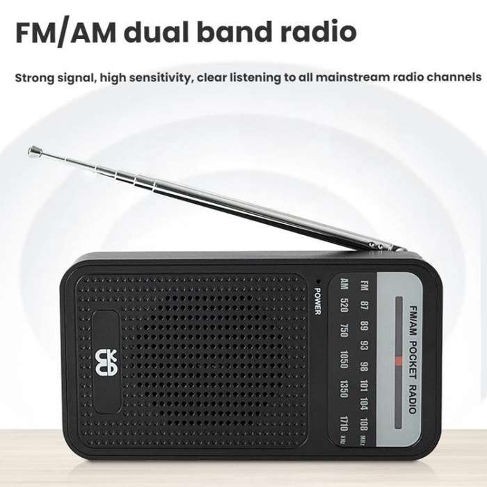 Portable Pointer AM/FM Full Channel Radio(Green)