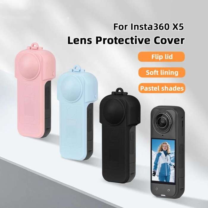 For Insta360 X5 Flymile Lens & Screen Protective Cover Anti-Scratch Gimbal Guard Shield(Blue)