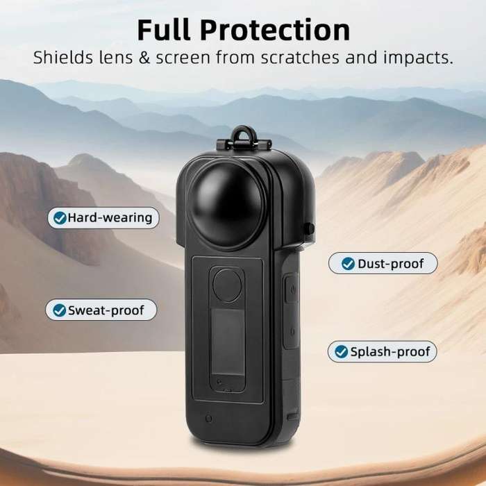 For Insta360 X5 Flymile Lens & Screen Protective Cover Anti-Scratch Gimbal Guard Shield(Pink)