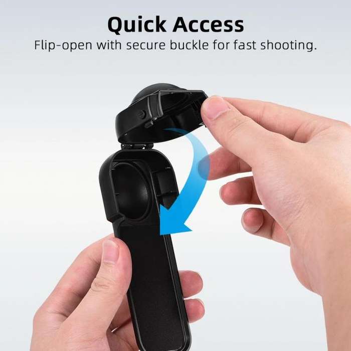For Insta360 X5 Flymile Lens & Screen Protective Cover Anti-Scratch Gimbal Guard Shield(Blue)