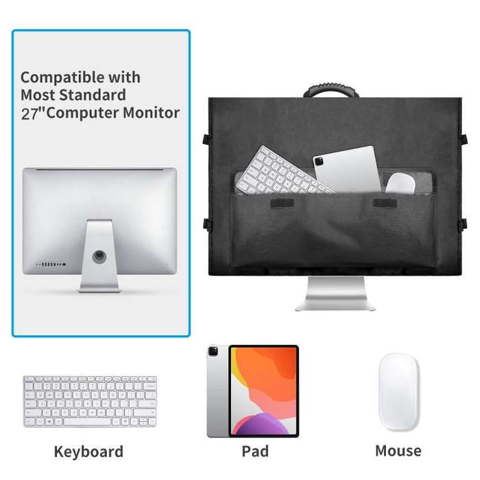 27 Inch Computer Laptop Bag Dust Cover(Black)