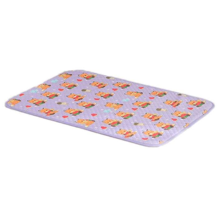 65x50cm Car Cat Sleeping Pads Cool Mats For Pets(Purple Watermelon Fox)