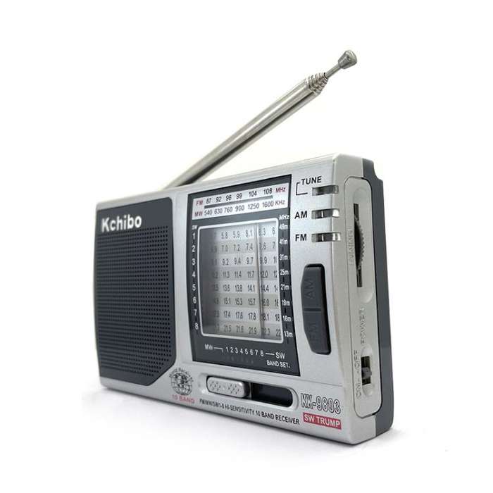 Kchibo 10-Band AM/FM/SW Portable Radio with High-Fidelity Speaker Compact Mini Multi-Band Receive...