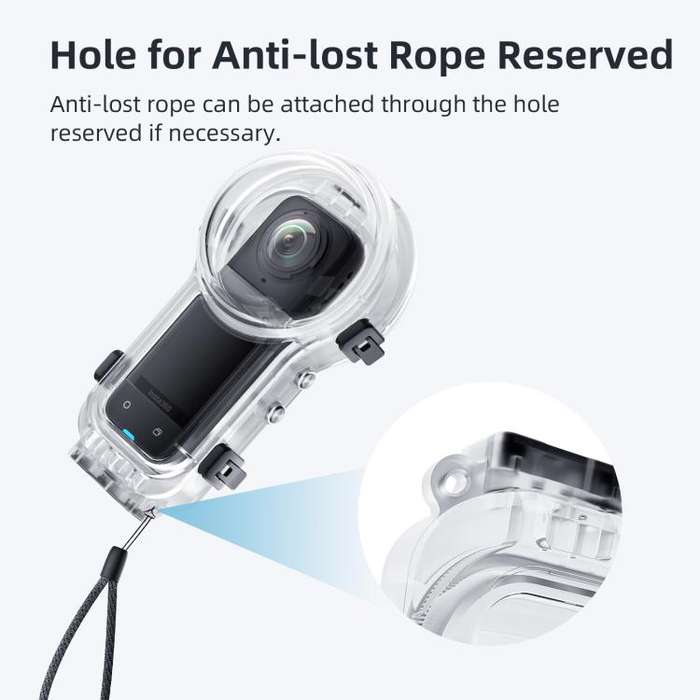 For Insta360 X5 AMagisn 60m/196ft Diving Case Quick-Release Full Invisible Waterproof Underwater ...