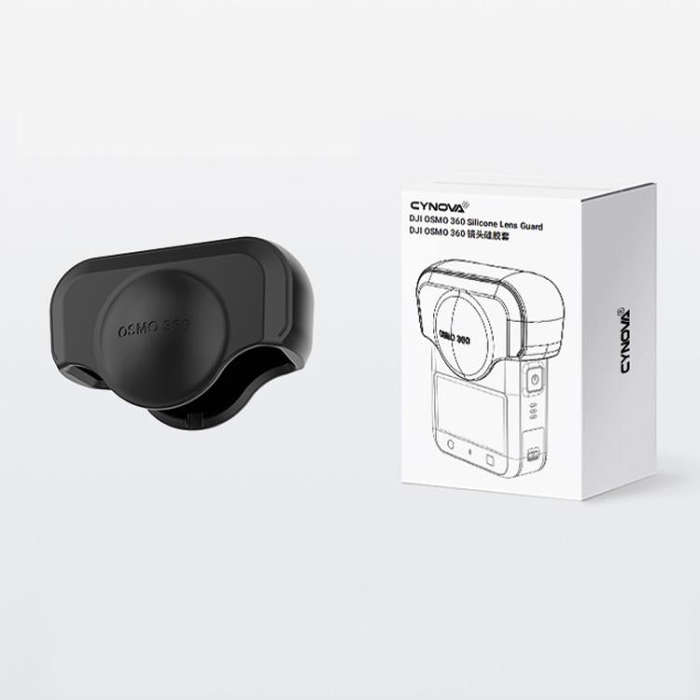 For DJI Osmo 360 Action Camera CYNOVA Silicone Lens Cap Shockproof Anti-Scratch Protective Case(B...