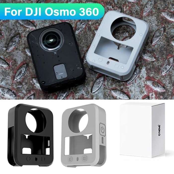 For DJI Osmo 360 CYNOVA Silicone Case Anti-Scratch Shockproof Full Body Protective Cover(Gray)