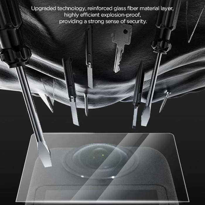 For DJI Osmo 360 CYNOVA Tempered Glass Screen Protector Kit Auto-Align Installation Frame