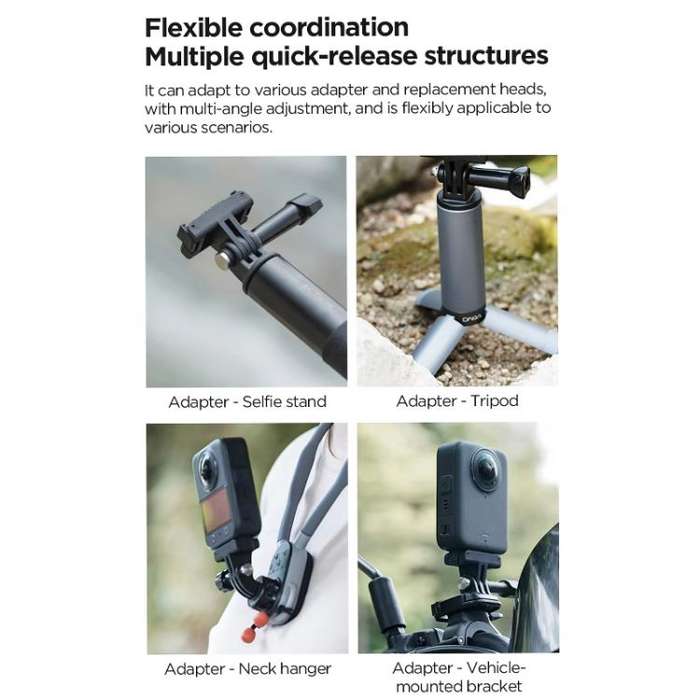 For DJI Osmo 360 CYNOVA Magnetic Quick-Release Base Adapter Camera Accessories(Black)