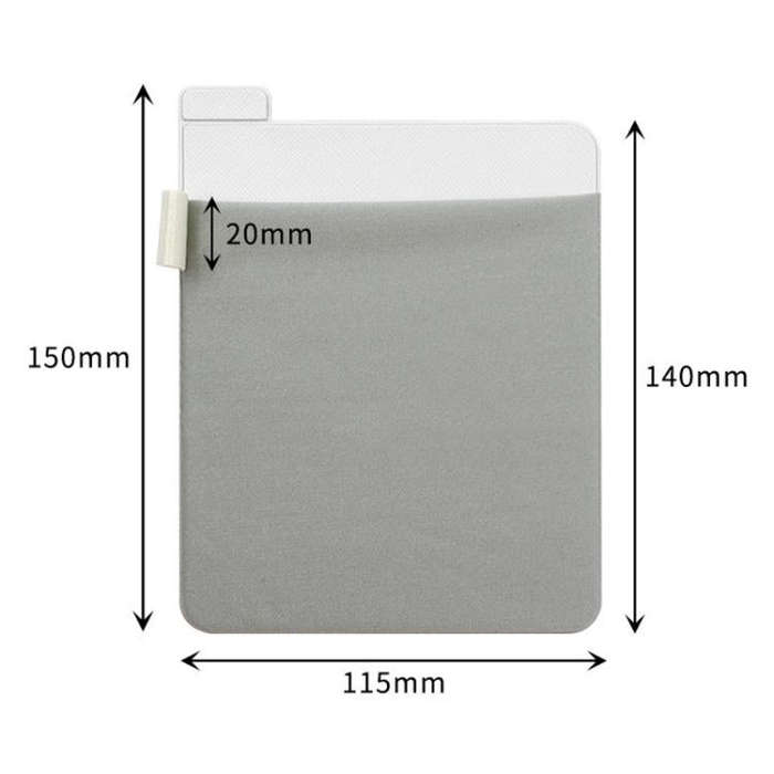 Wireless Mouse Bag Back Patch Card Bag For Mouse Storage(Black)