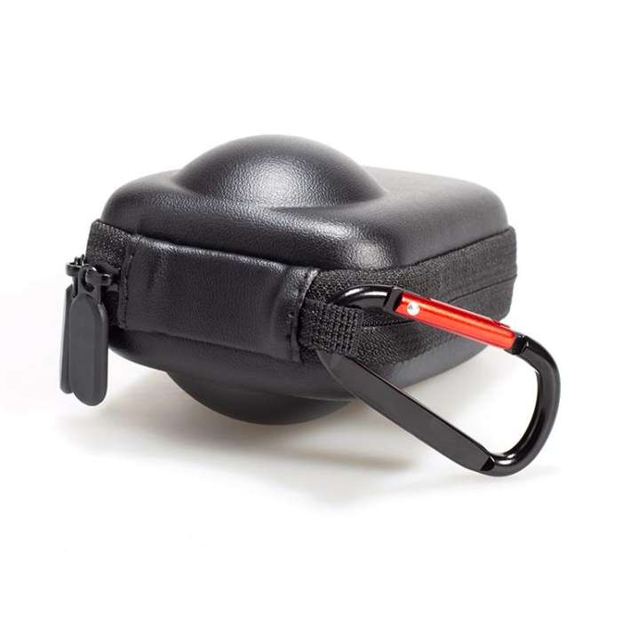 For DJI Osmo 360 Carrying Case EVA Hard Shell Protective Bag with Carabiner Clip(Black)