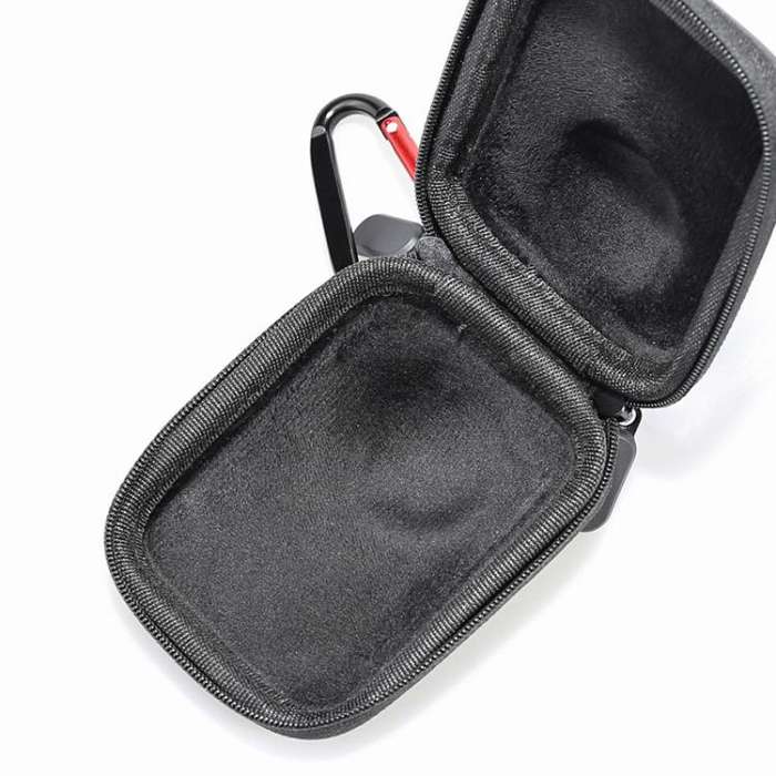 For DJI Osmo 360 Carrying Case EVA Hard Shell Protective Bag with Carabiner Clip(Black)