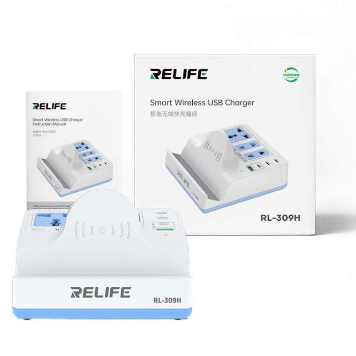RELIFE RL-309H 72W Smart Wireless Faet Charging Socket EU Plug