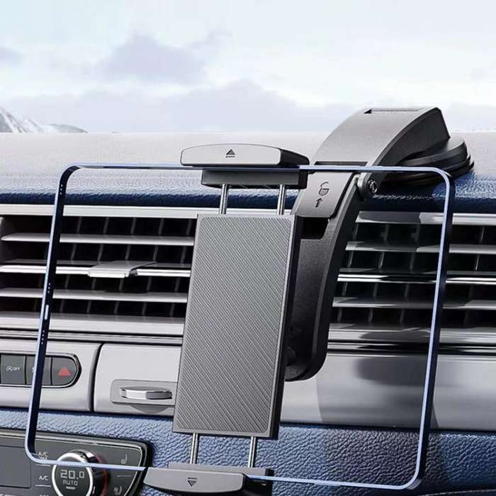 6-15 Inch Double Pull Car Tablet Mobile Phone Holder, Specification: Silicone Suction Cup Set