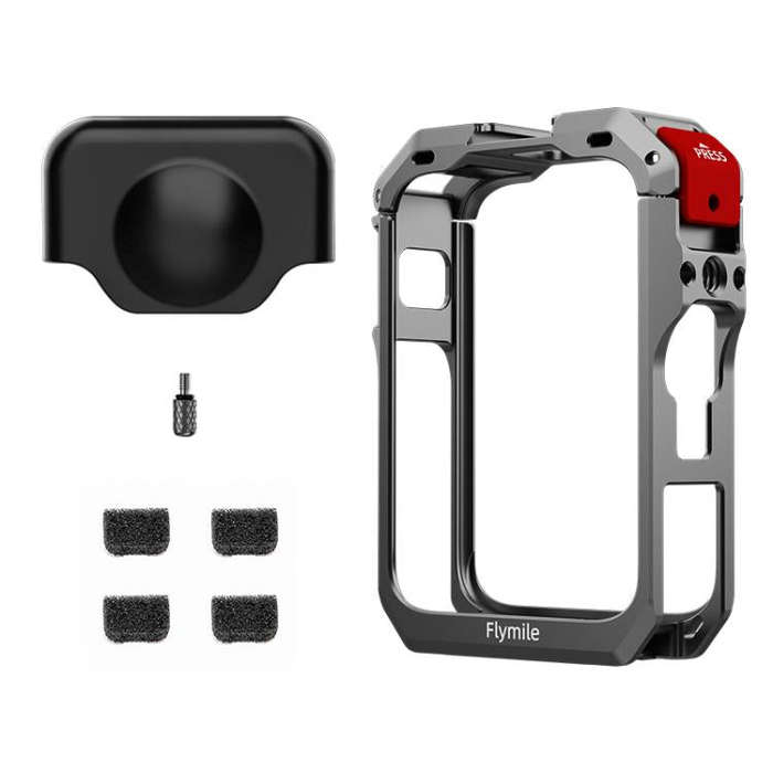 For DJI Osmo 360 Flymile Dual Cold Shoe Metal Quick-Release Cage With Lens C(FLY042_2)